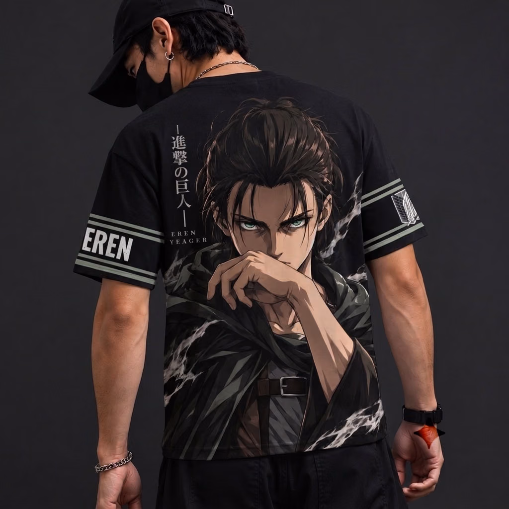 Eren Yeager Vanguard Graphic Streetwear Tee AOT