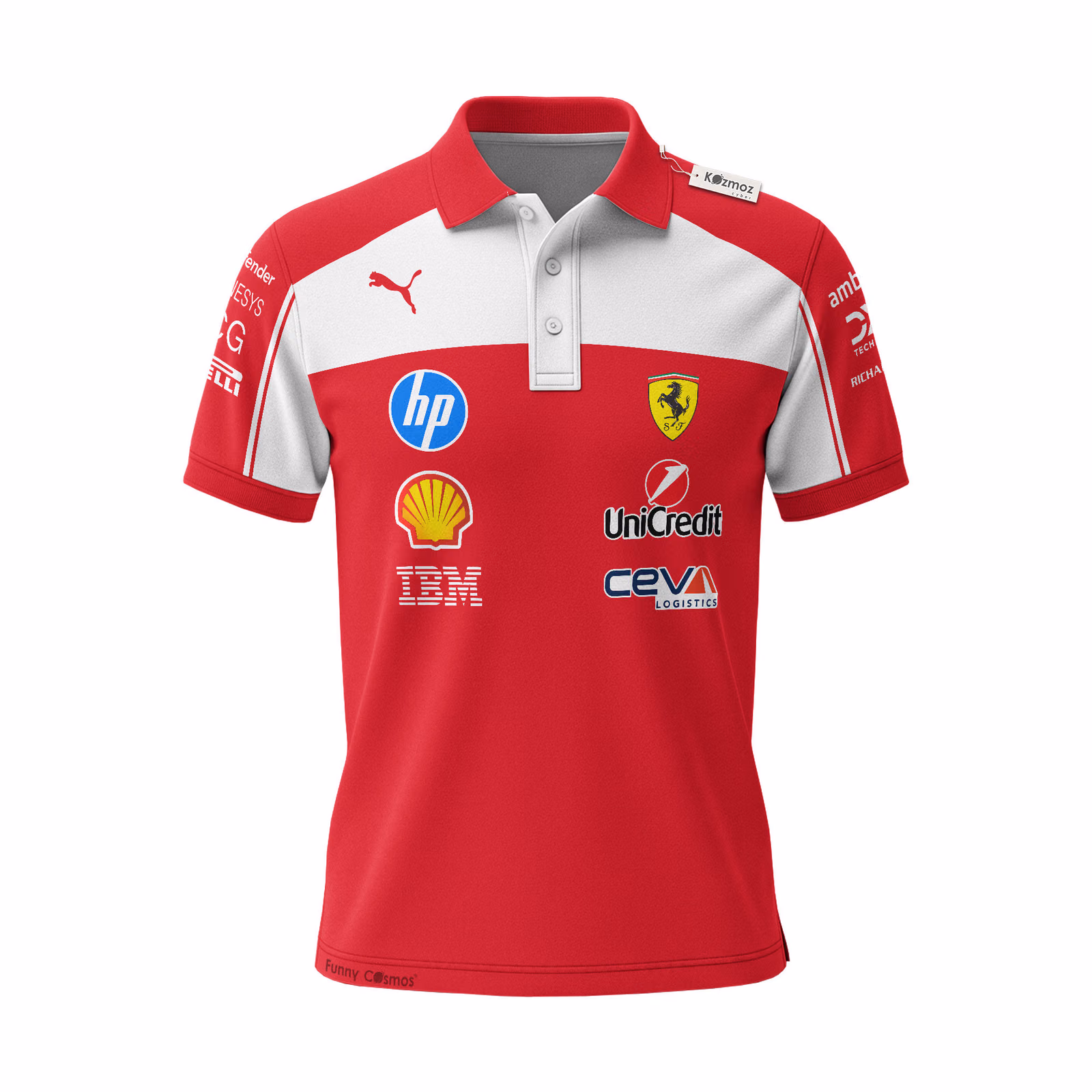 Alternative view of Fer F1 Team 2026 Edition Custom Polo Shirt