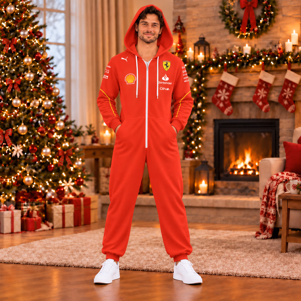 Alternative view of Fer Team 2026 Custom Racing Onesies Pajamas