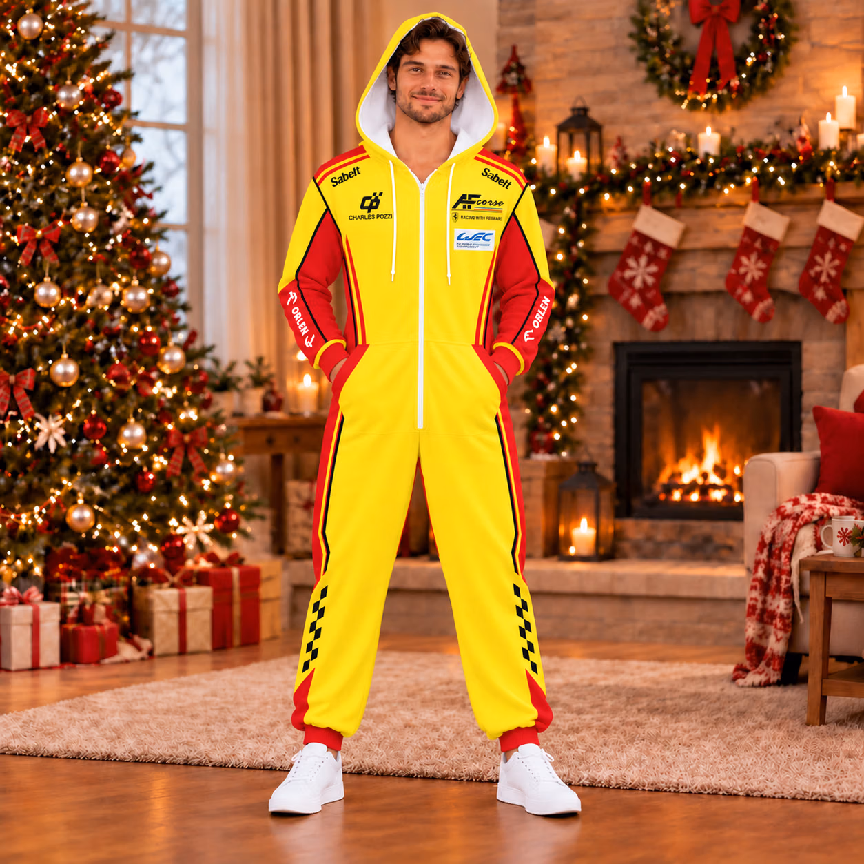 Alternative view of Fer team AFCourse 2026 Custom Racing Onesies Pajamas