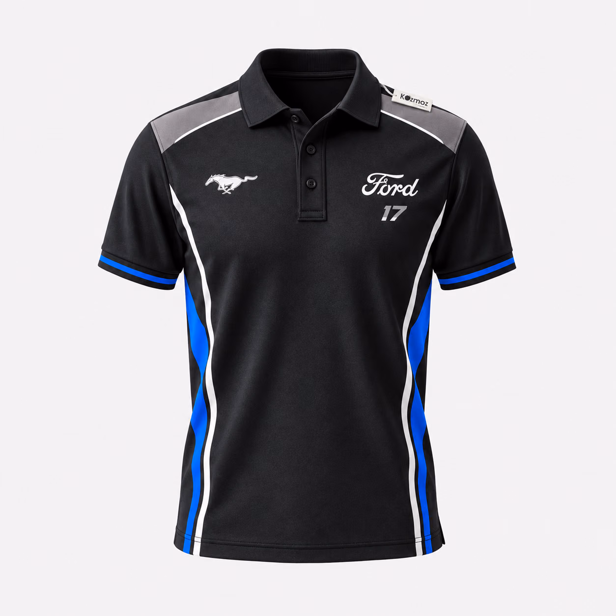 Alternative view of Mustang Performance Motorsport Racing Team Custom Racing Polo Shirt