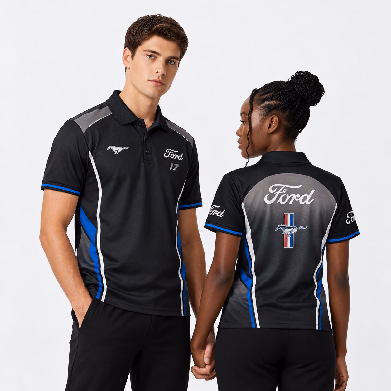 Mustang Performance Motorsport Racing Team Custom Racing Polo Shirt