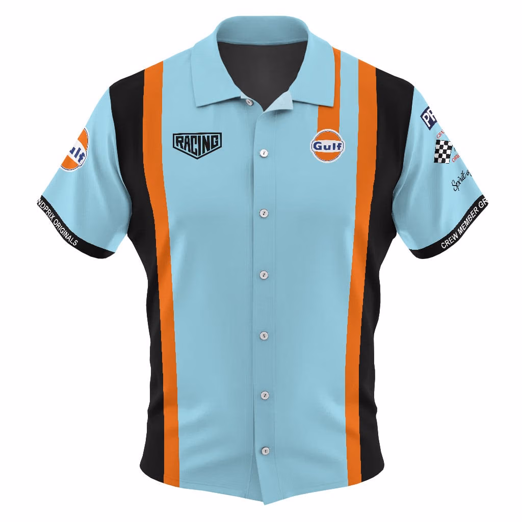 Alternative view of Gulf Racing Team Cobalt Edition - Custom Hawaiian Shirt
