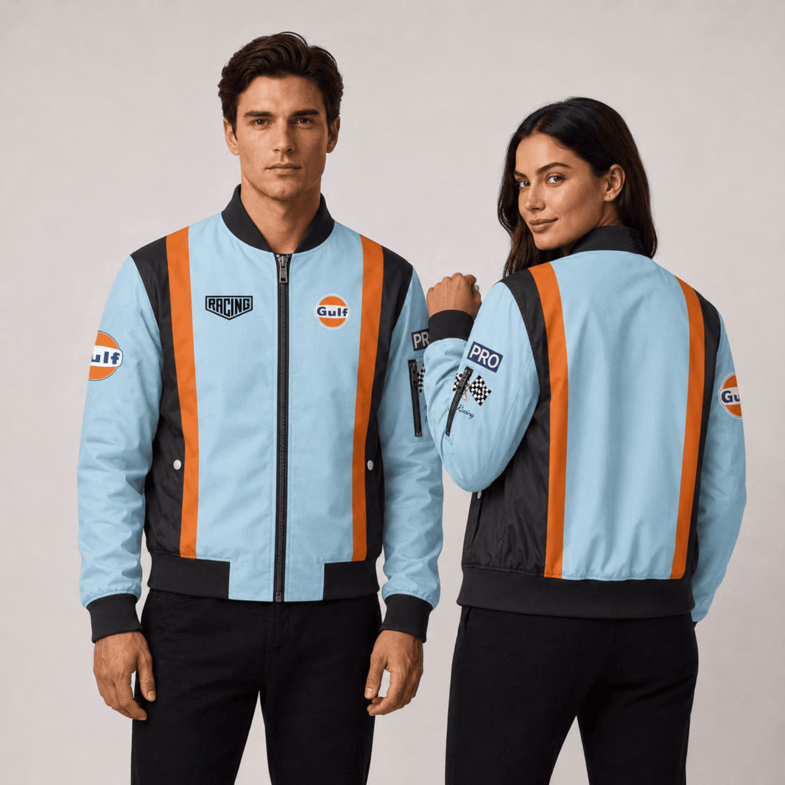 Gulf Racing Team Edition Custom Bomber Jackets