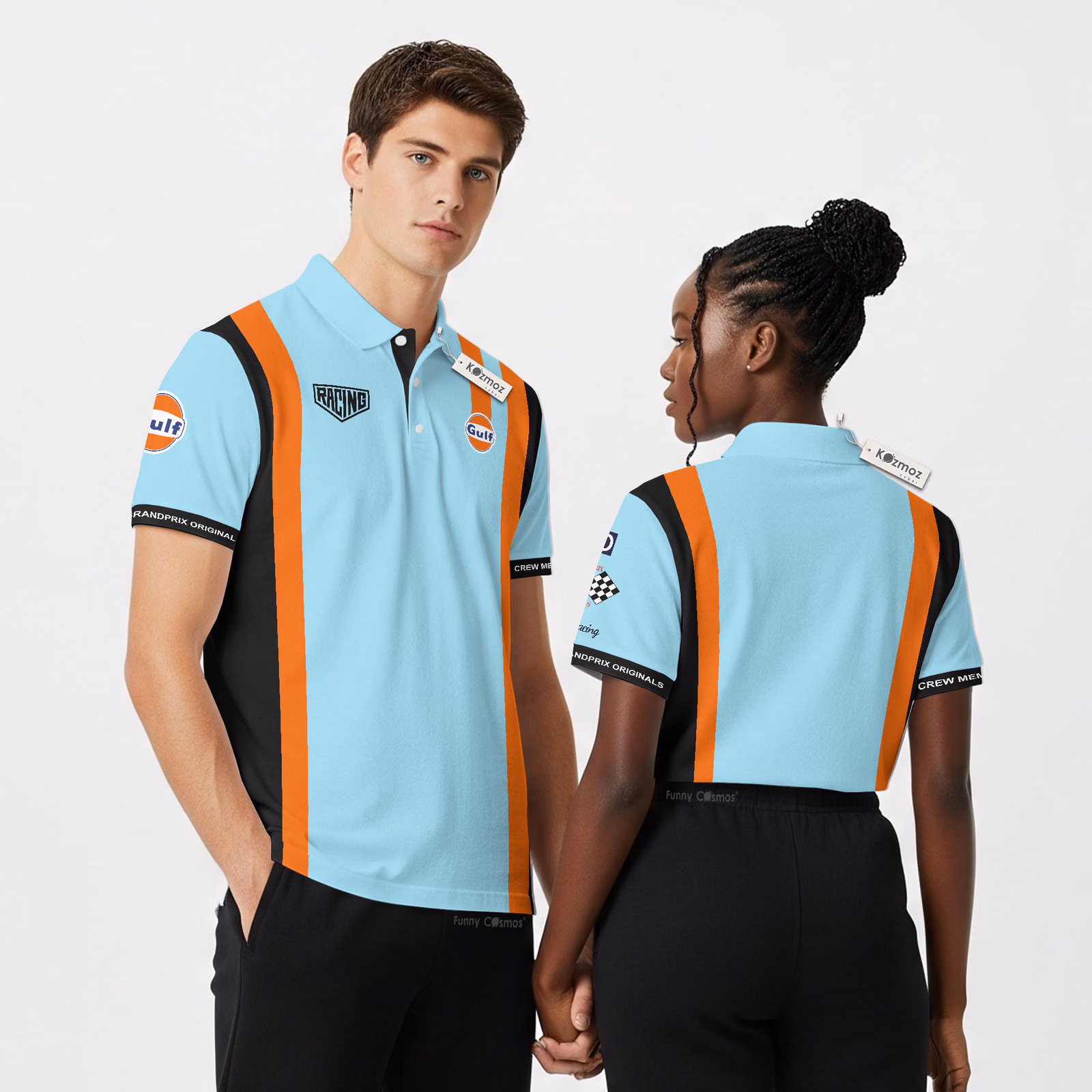 Gulf Racing Team Edition Custom Polo Shirt