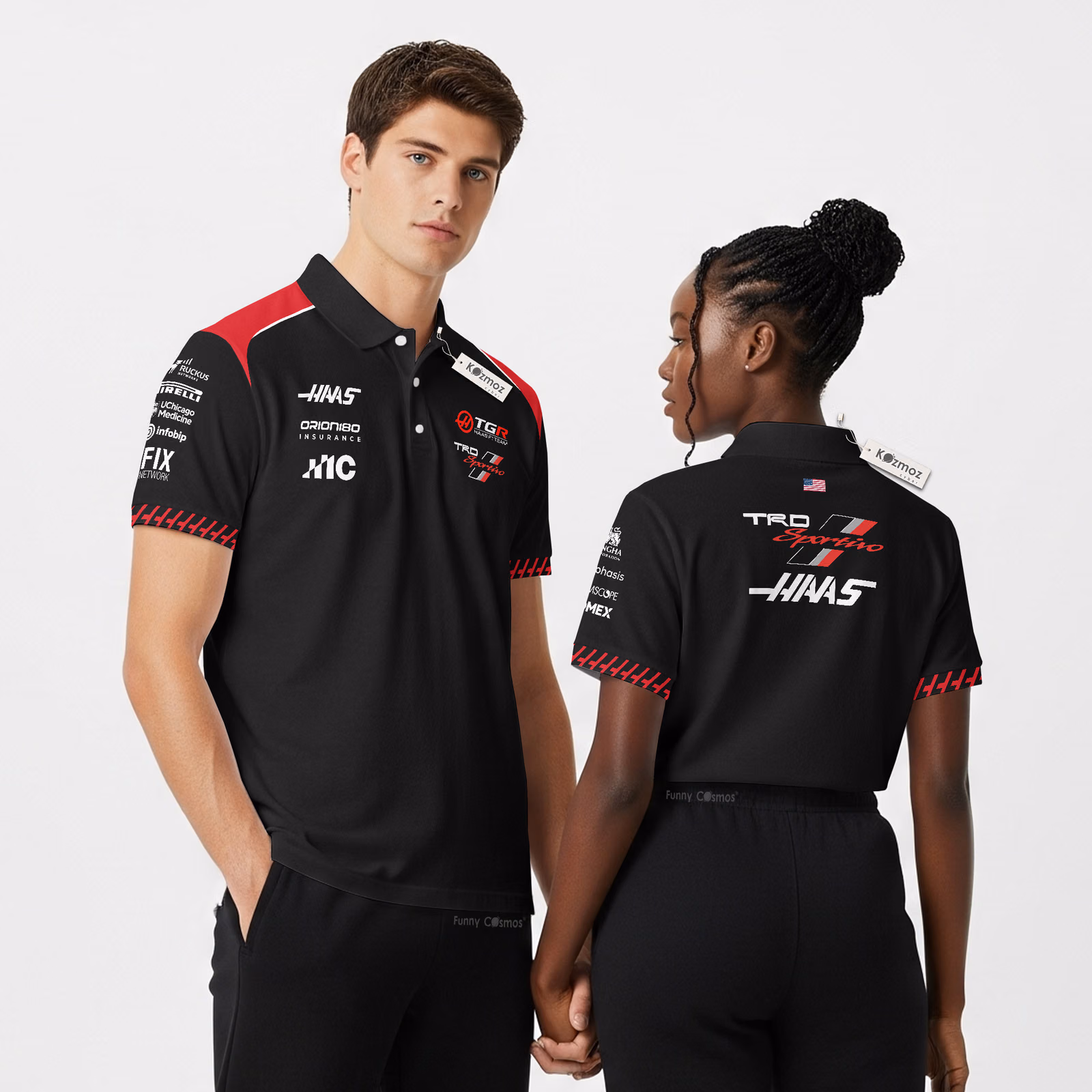 Haas Team F1 2026 Custom Polo Shirt