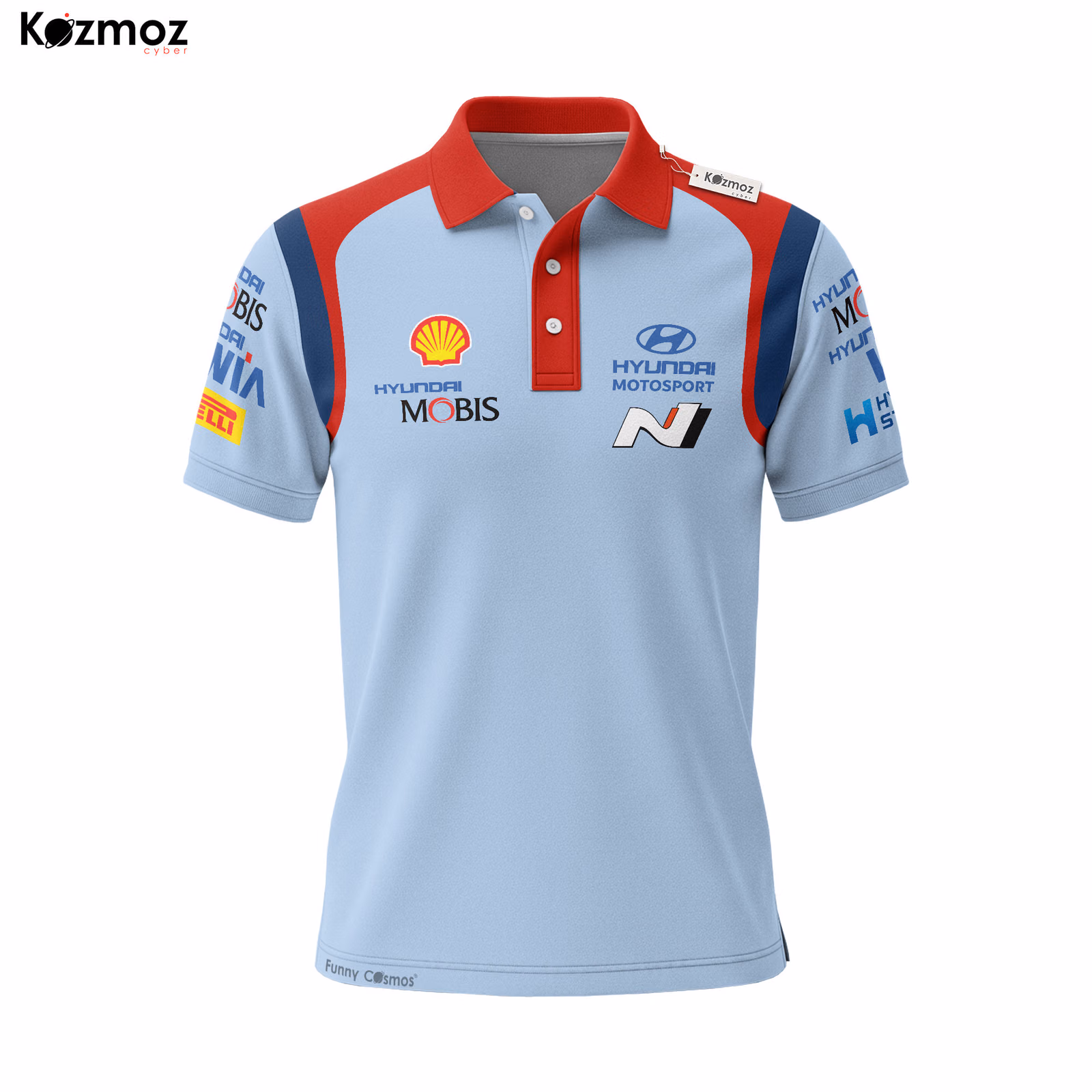 Alternative view of HD WRC Racing Team Polo Shirt 2023 - HD Motorsport WRC