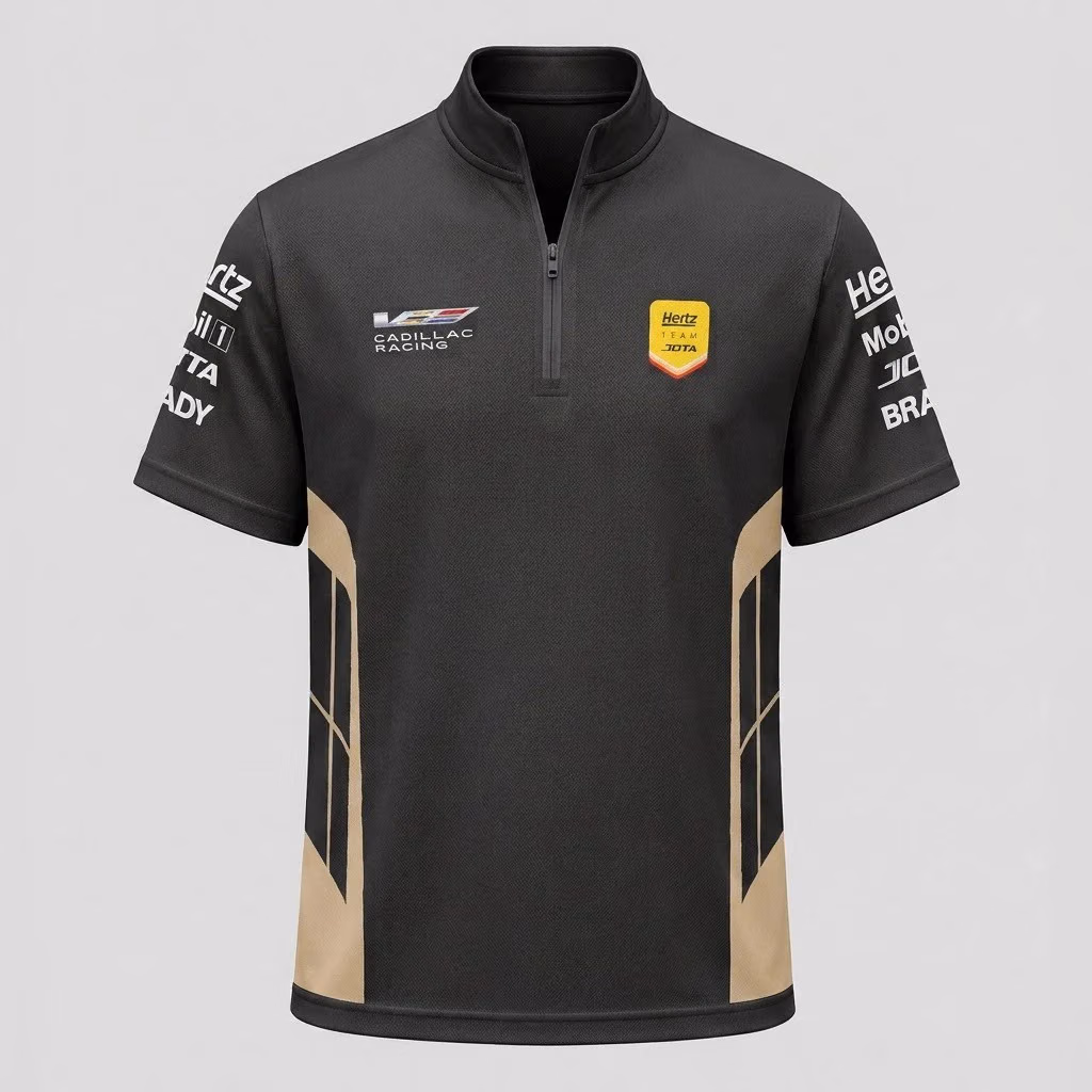 Alternative view of Hertz Team Jota Racing Gold IMSA Racing Quarter Zip Jersey
