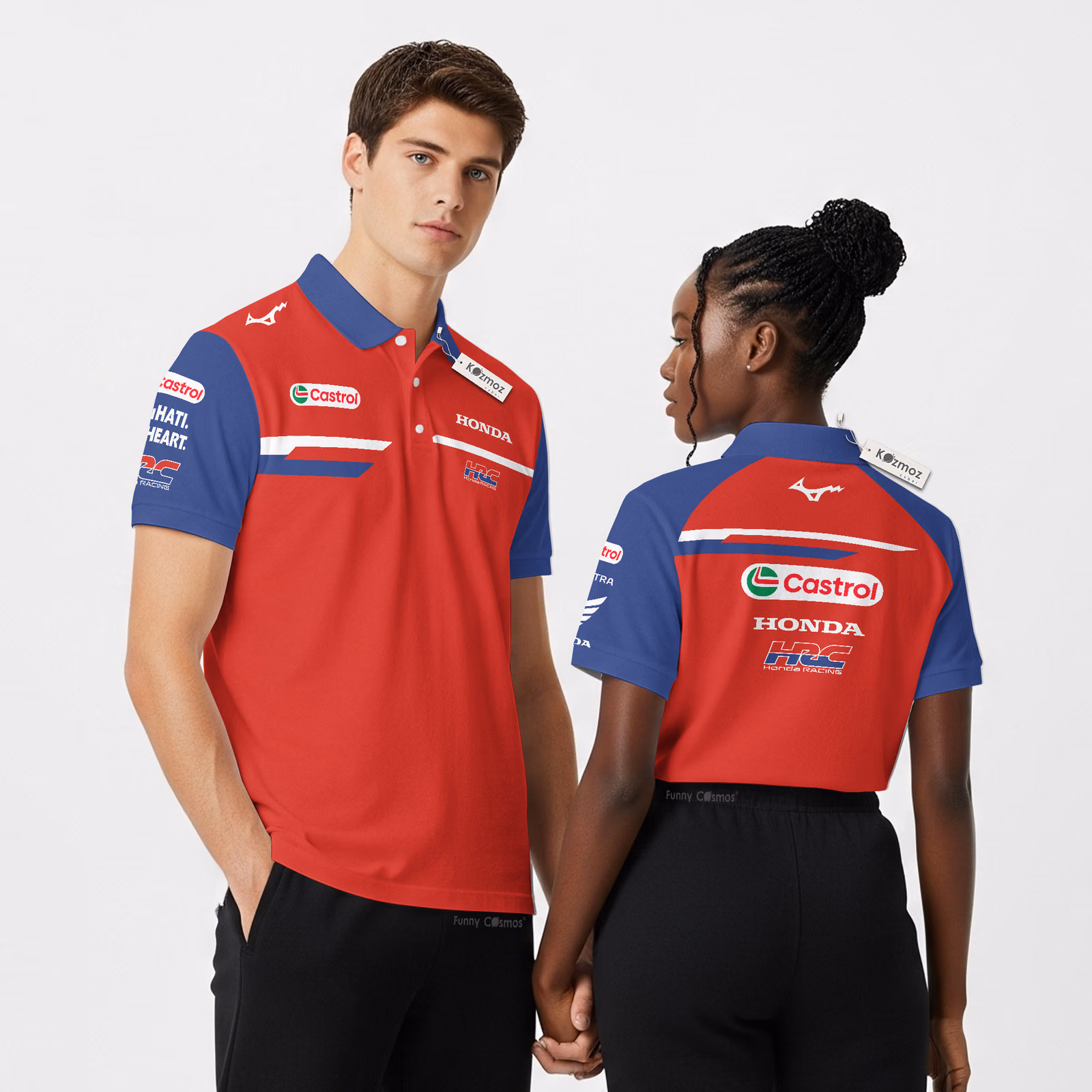 Hon HRC Castrol Motogp Team Terbaru 2026 Custom Polo Shirt