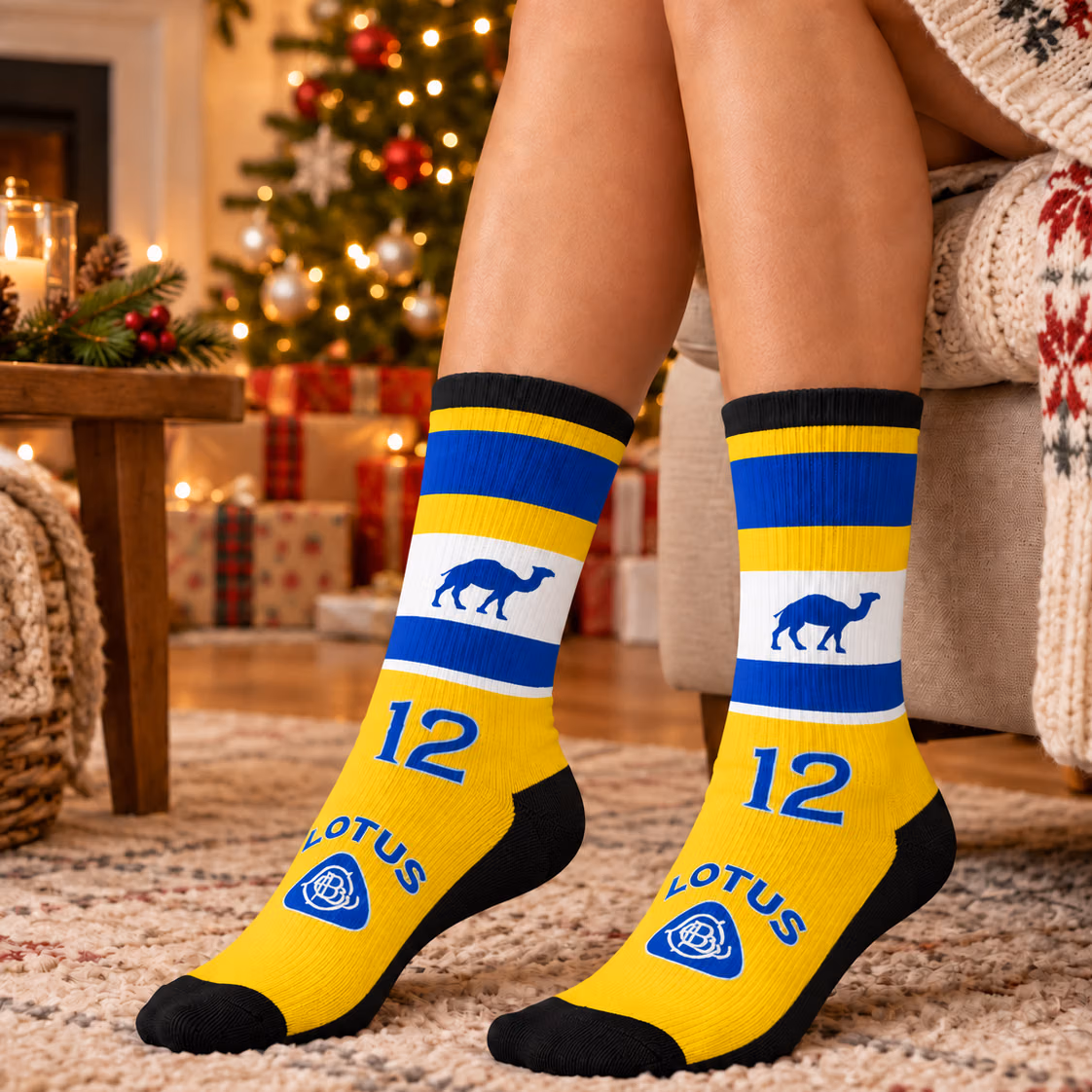 Inspiration Lotus 99T Camel F1 Team Racing Socks