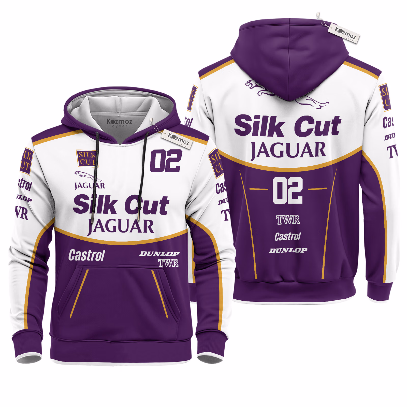 Alternative view of Jaguar XJR-9 #33 24h Le Mans Silk Cut Costume Racing Suit
