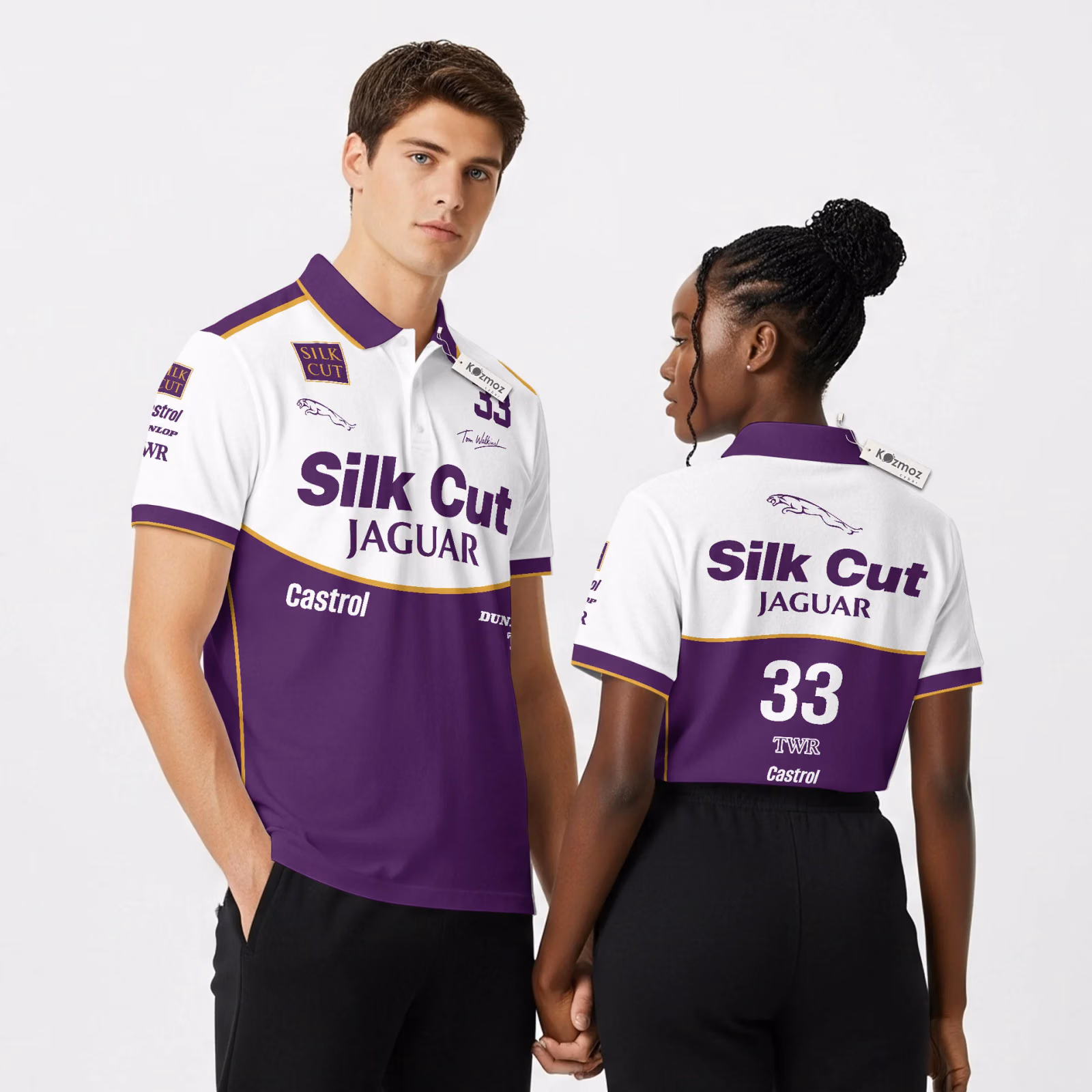 Jaguar XJR-9 #33 24h Le Mans Silk Cut Custom Polo Shirt