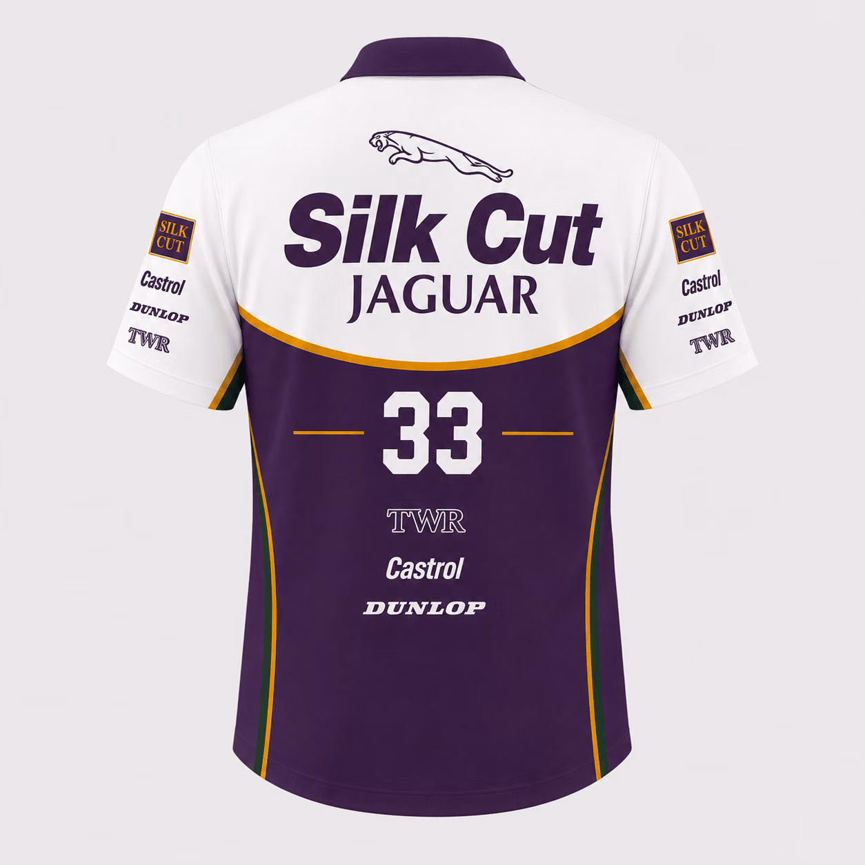 Alternative view of Jaguar XJR-9 #33 24h Le Mans Silk Cut Hawaiian Shirt