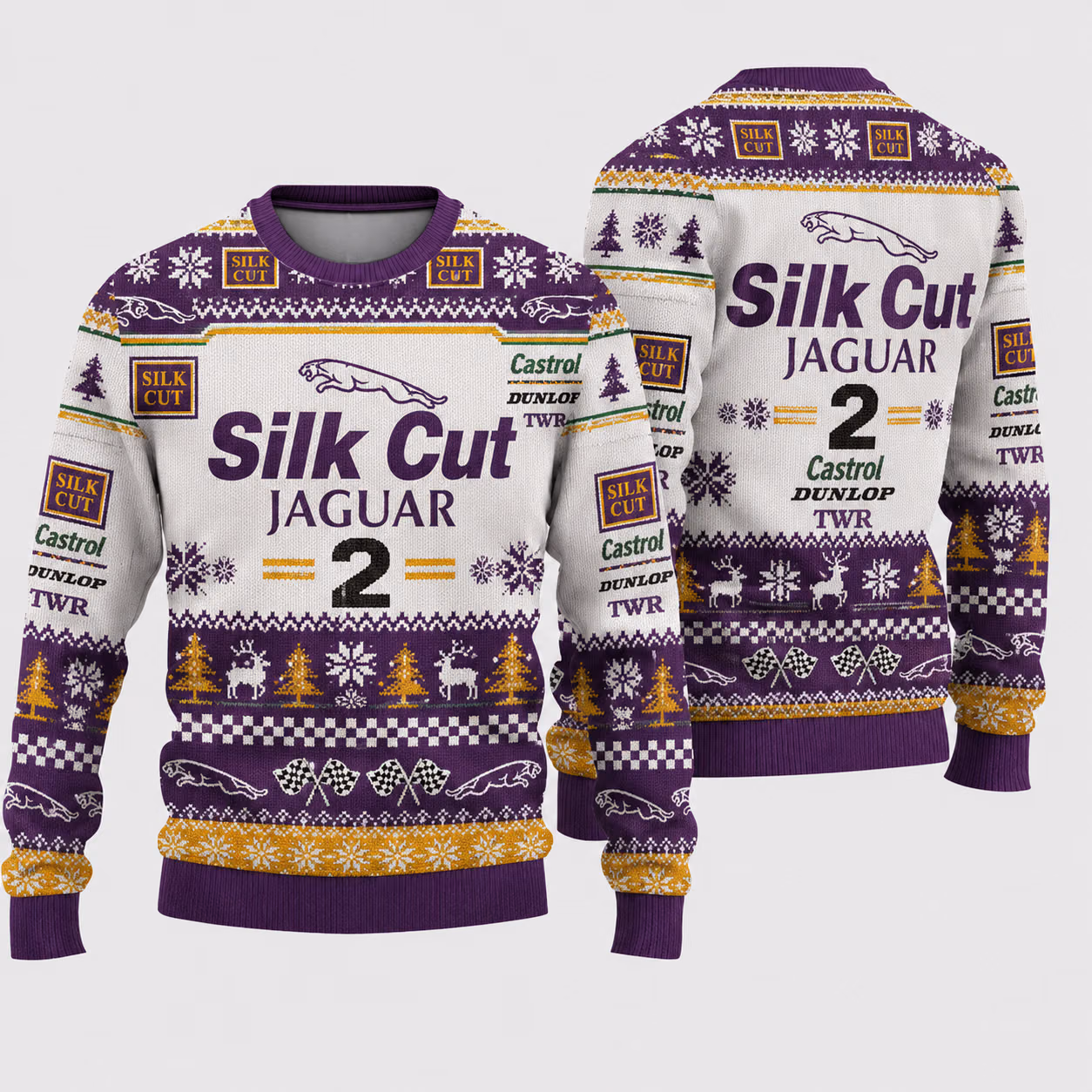 Jaguar XJR-9 #33 24h Le Mans Silk Cut Ugly Xmas Sweater