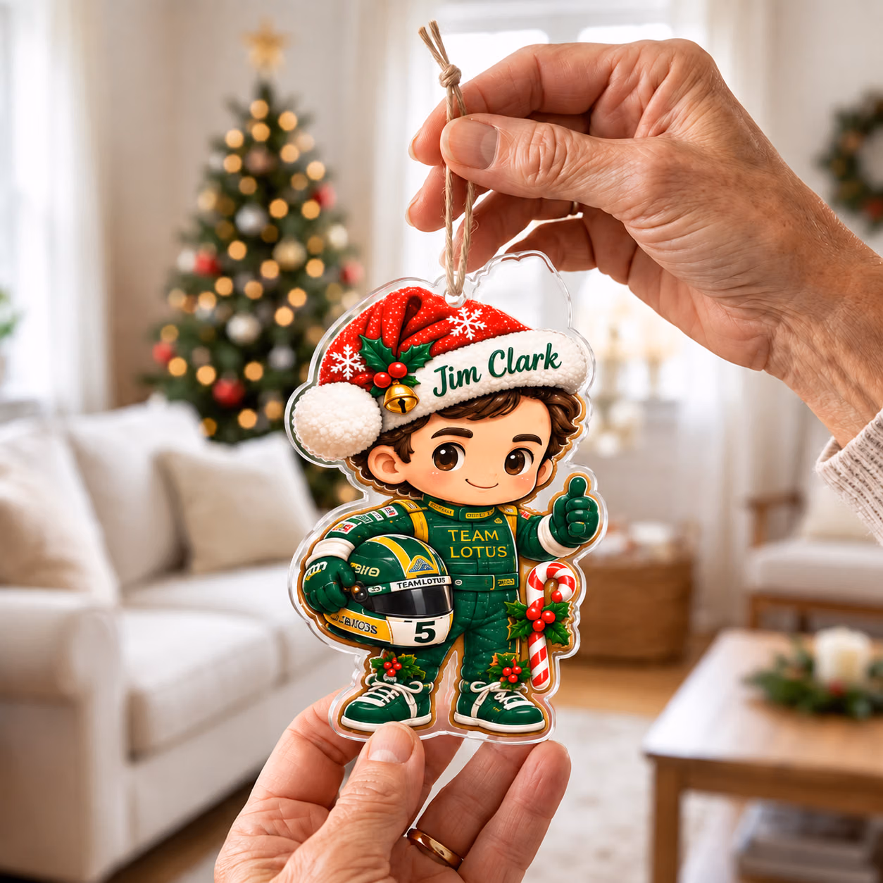 Alternative view of Jim Clark Legend Edition Christmas Ornament
