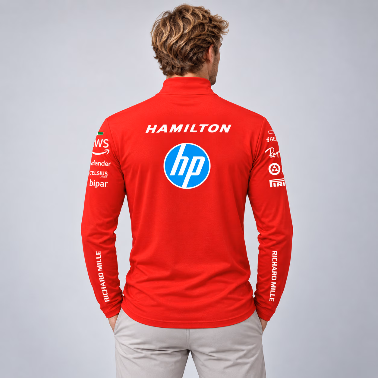 Alternative view of King Lewis #44 Racing Inspired Long Sleeve Shirt