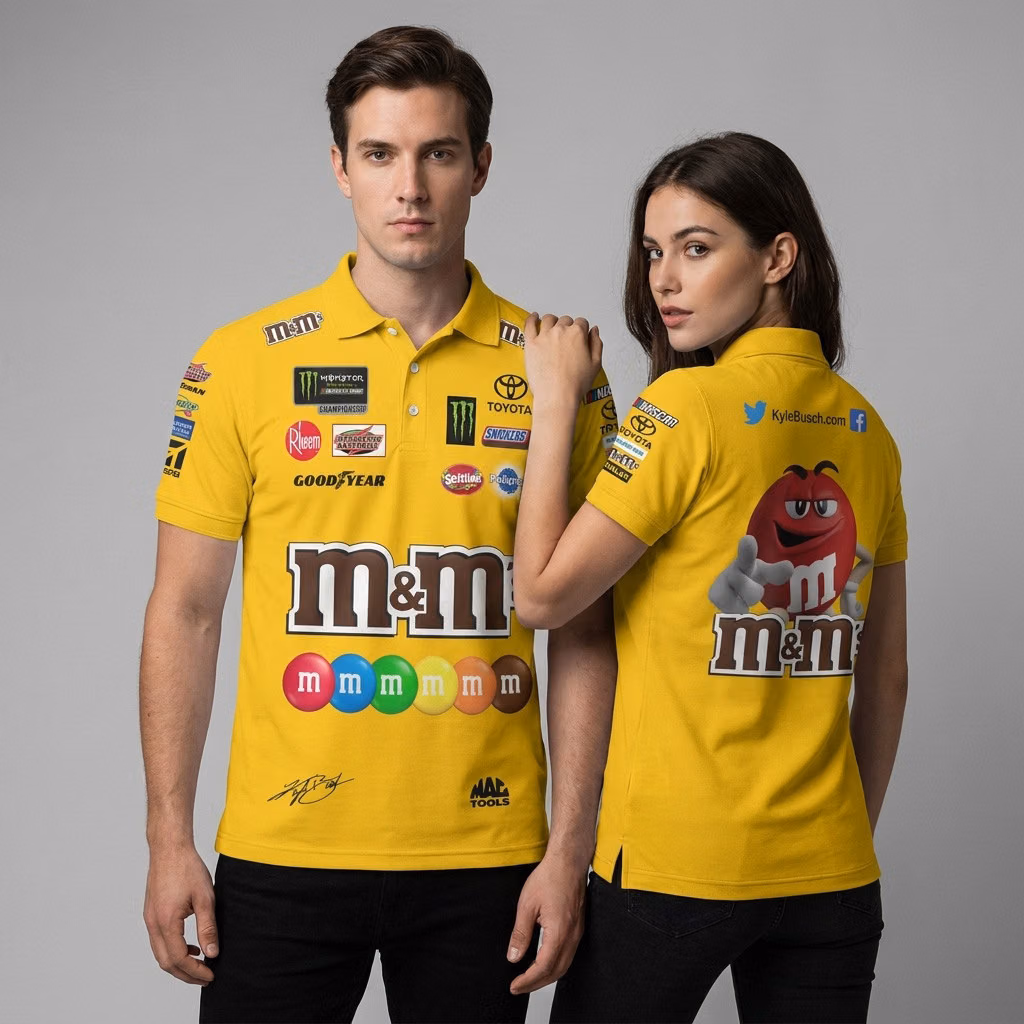 Kyle Busch JGR Suit 2020 Edition Custom Polo Shirt - 3