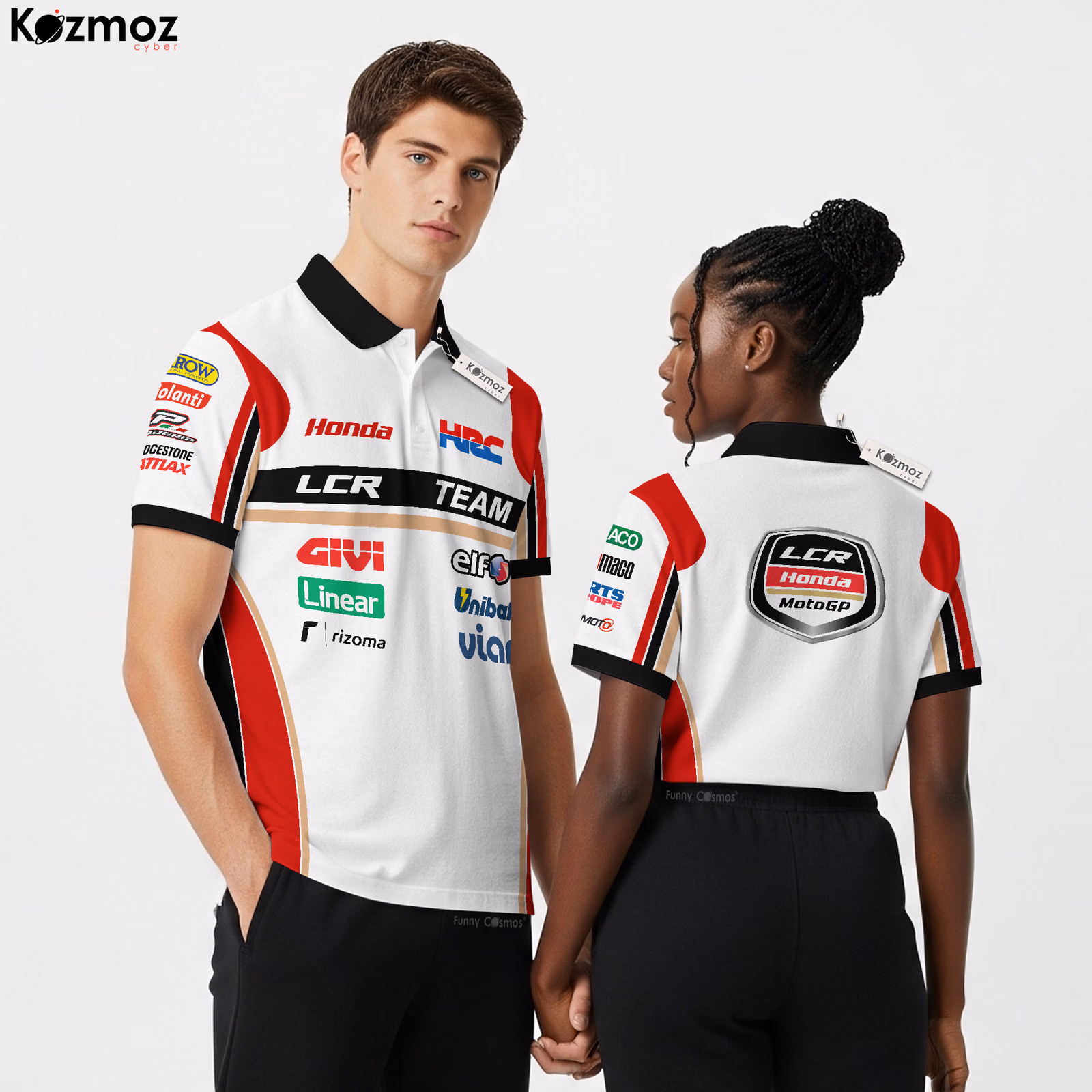 LCR Honda MotoGP Racing Polo Shirt Team Givi Racing Polo Shirt