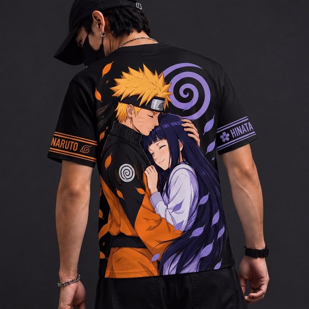 Narutomaki T-Shirt Cosplay Costume Zaruto Anime Merch All Over Printed Shirts