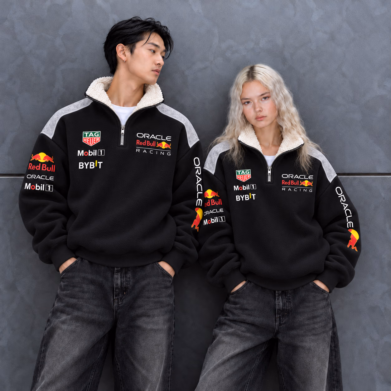 Mad Max #1 RB Team 2026 Quarter-Zip Sherpa Fleece Pullover Jacket