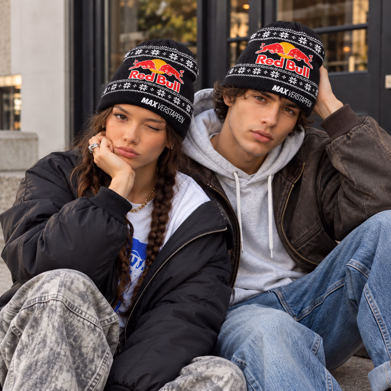Mad Max #1 RB Team Black Winter Inspired Racing Beanie Hat