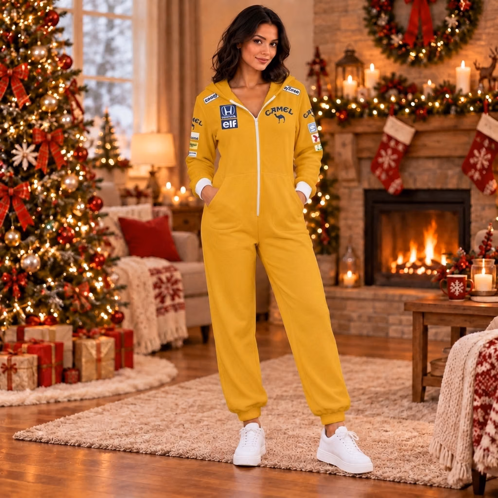 Alternative view of Magic Senna 1987 Custom Racing Onesies Pajamas