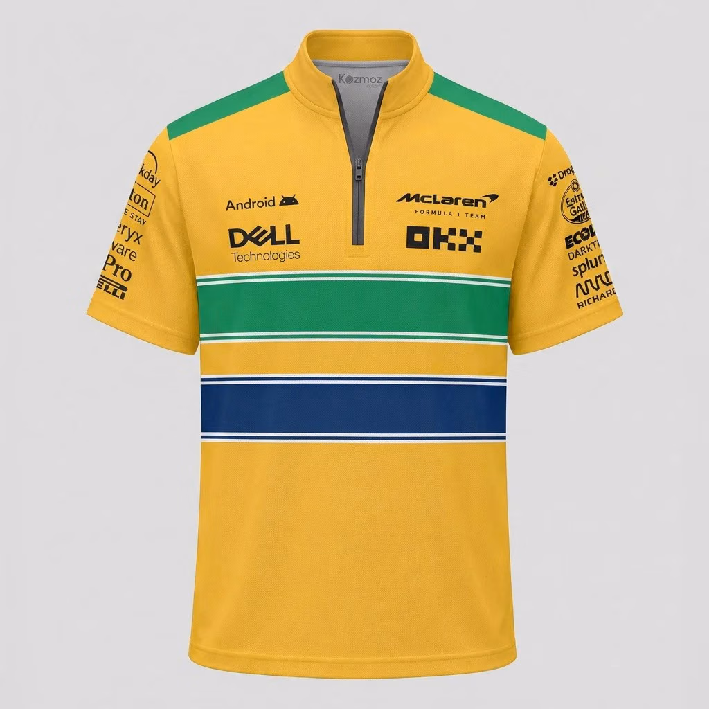 Alternative view of Magic Senna Monaco GP MCL Racing Quarter Zip Jersey