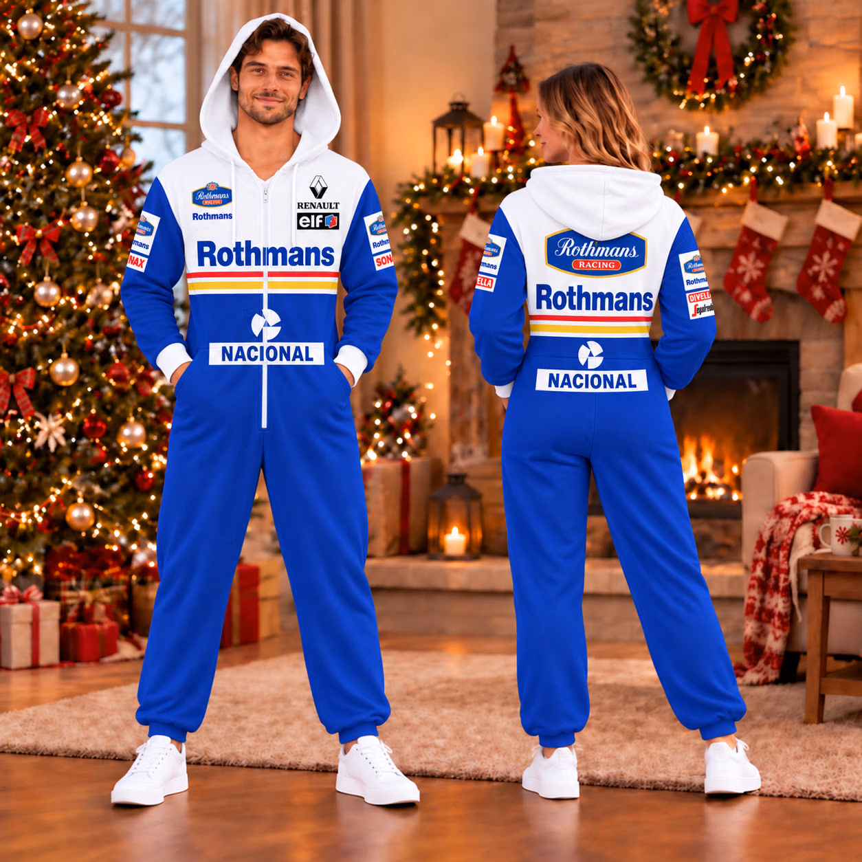 Magic Senna Rothmans 1994 Williams Renault Custom Racing Onesies Pajamas