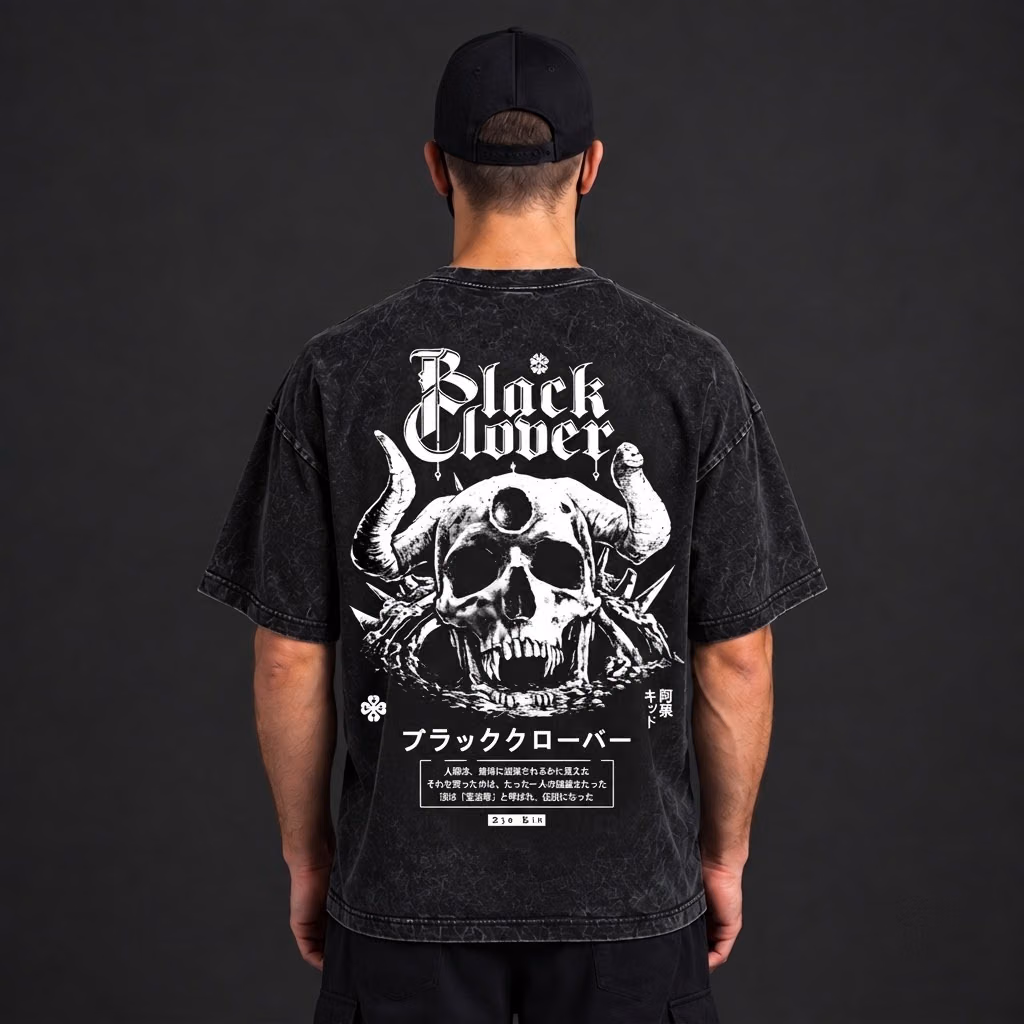 Alternative view of Magicless Hero T-Shirt Cosplay Costume Dark Leaf Sorcery Merch All Over Printed Shirts