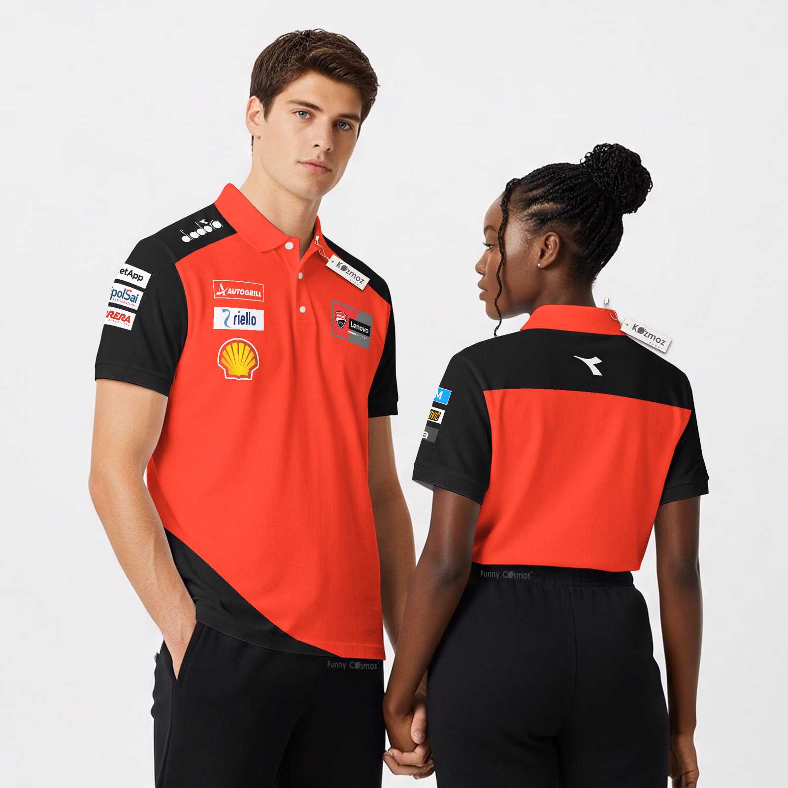 Marc Marquez Ducati MotoGP Racing Custom Polo Shirt