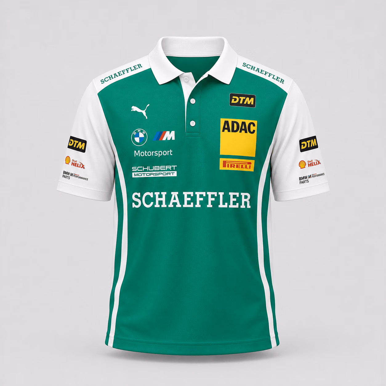 Alternative view of Marco Wittmann Schubert BMWM-Team Motorsport DTM Racing 2026 Polo Shirt