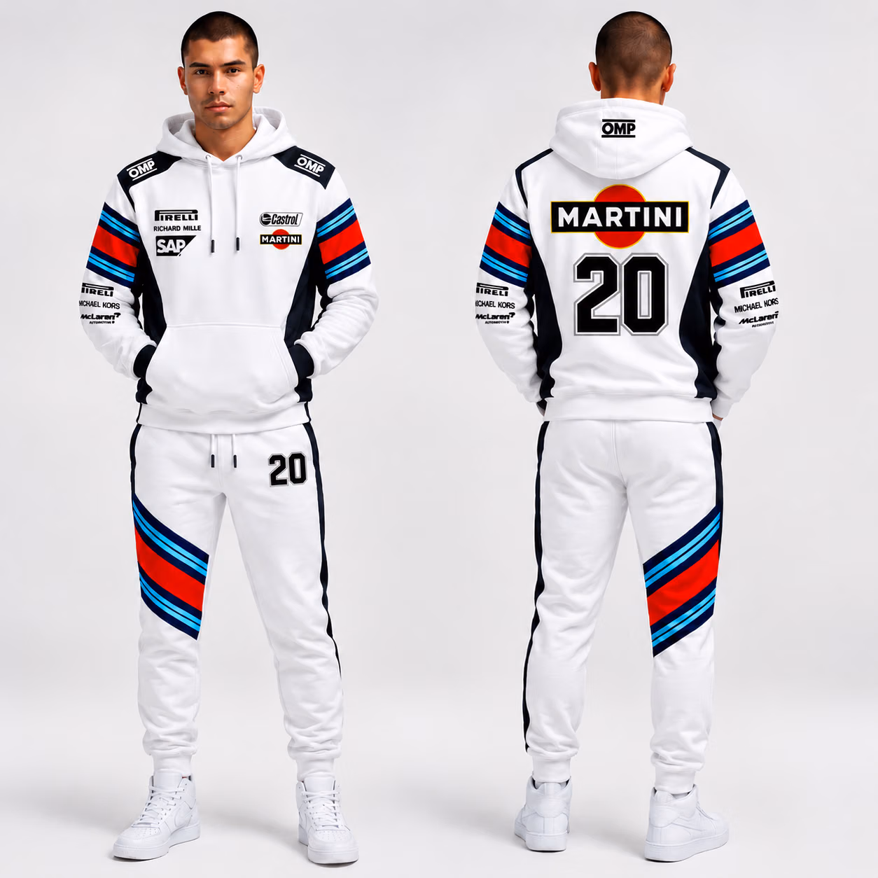 Martini Racing Magic Alonso #14 2021 Hoodie Suit Retro Track Collection