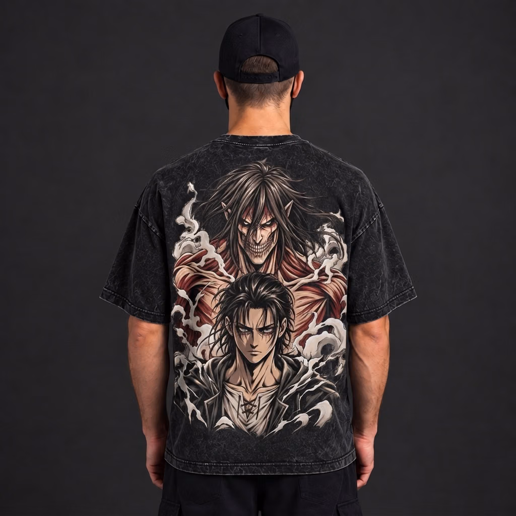 Alternative view of Freedom Fighter Anime Hero T-Shirt Cosplay Costume Giant Monster War Anime Merch All Over Printed Shirts