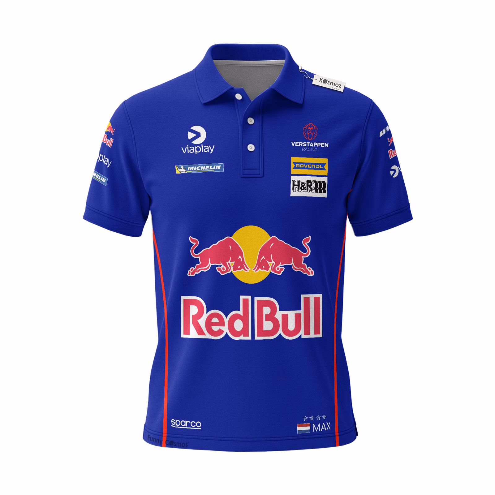 Alternative view of Max Mad GT3 EVO Nurburgring 24h Custom Polo Shirt