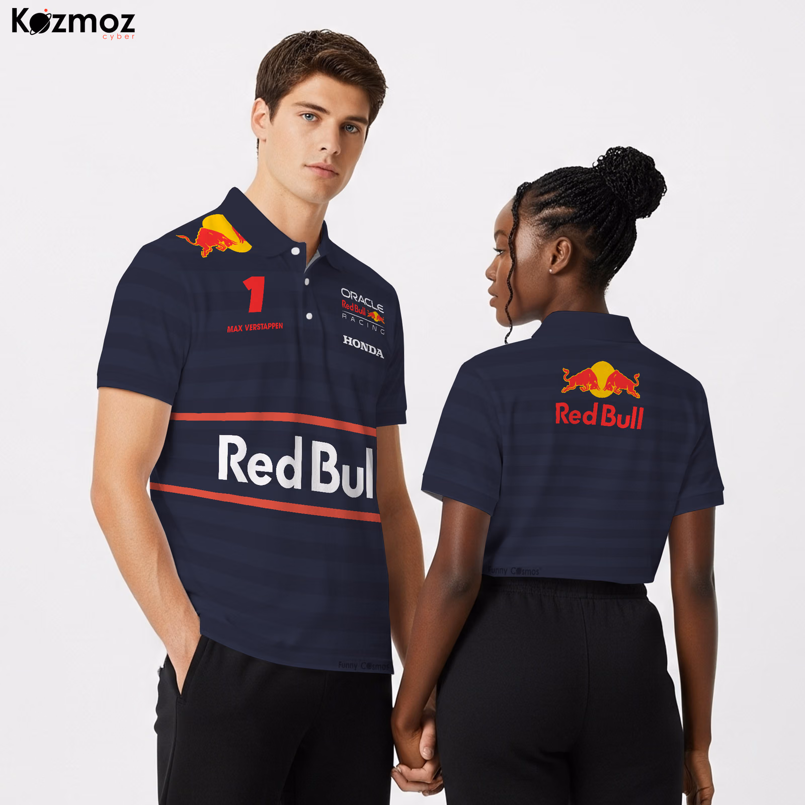 Max Verstappen 2025 Racing Polo Shirt Oracle RBR Polo Team