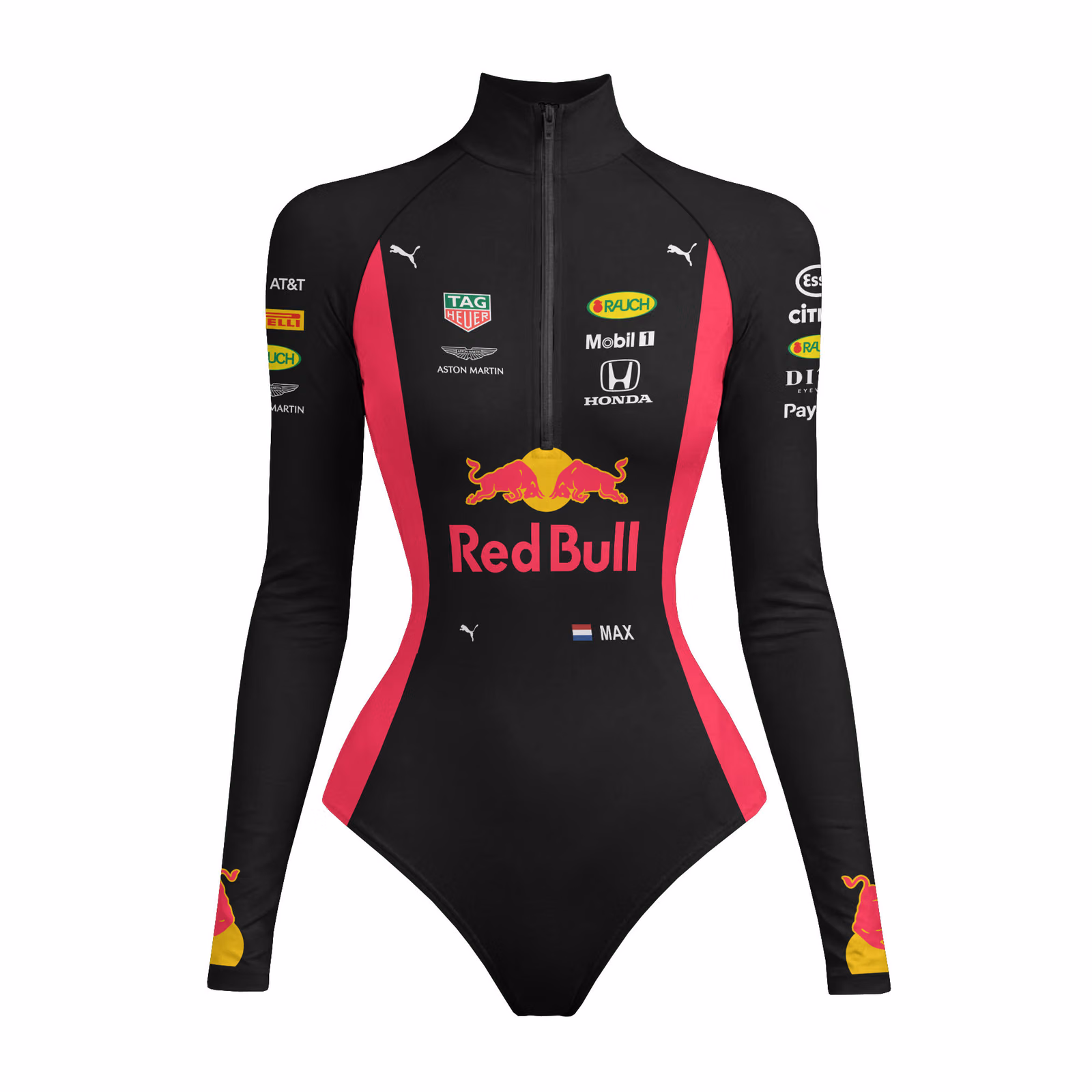 Alternative view of Max Verstappen Bodysuit Red Bull Racing Costume 2020 Costume