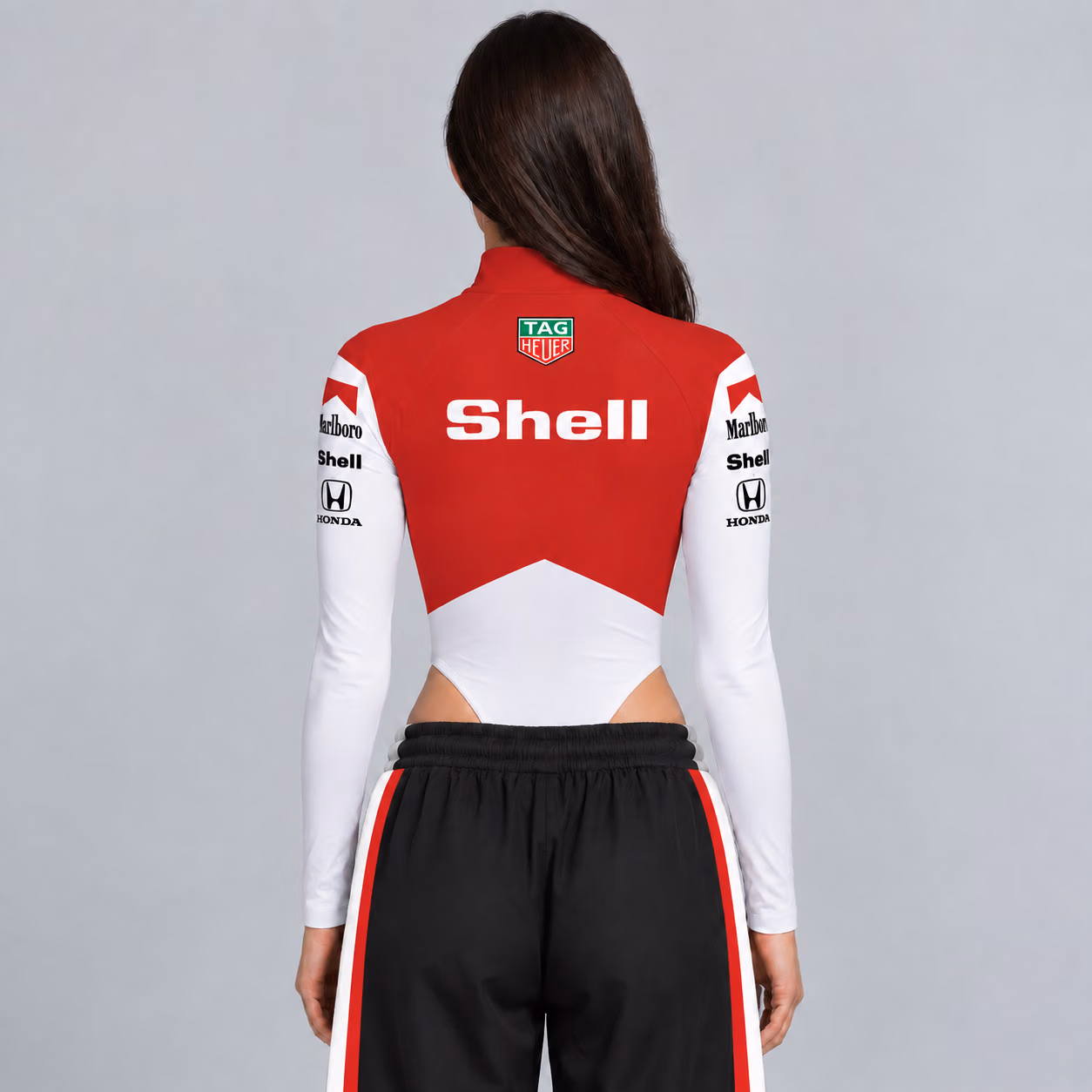Alternative view of MCL Magic Senna Honda MP4-4 1988 Racing Bodysuit for Women