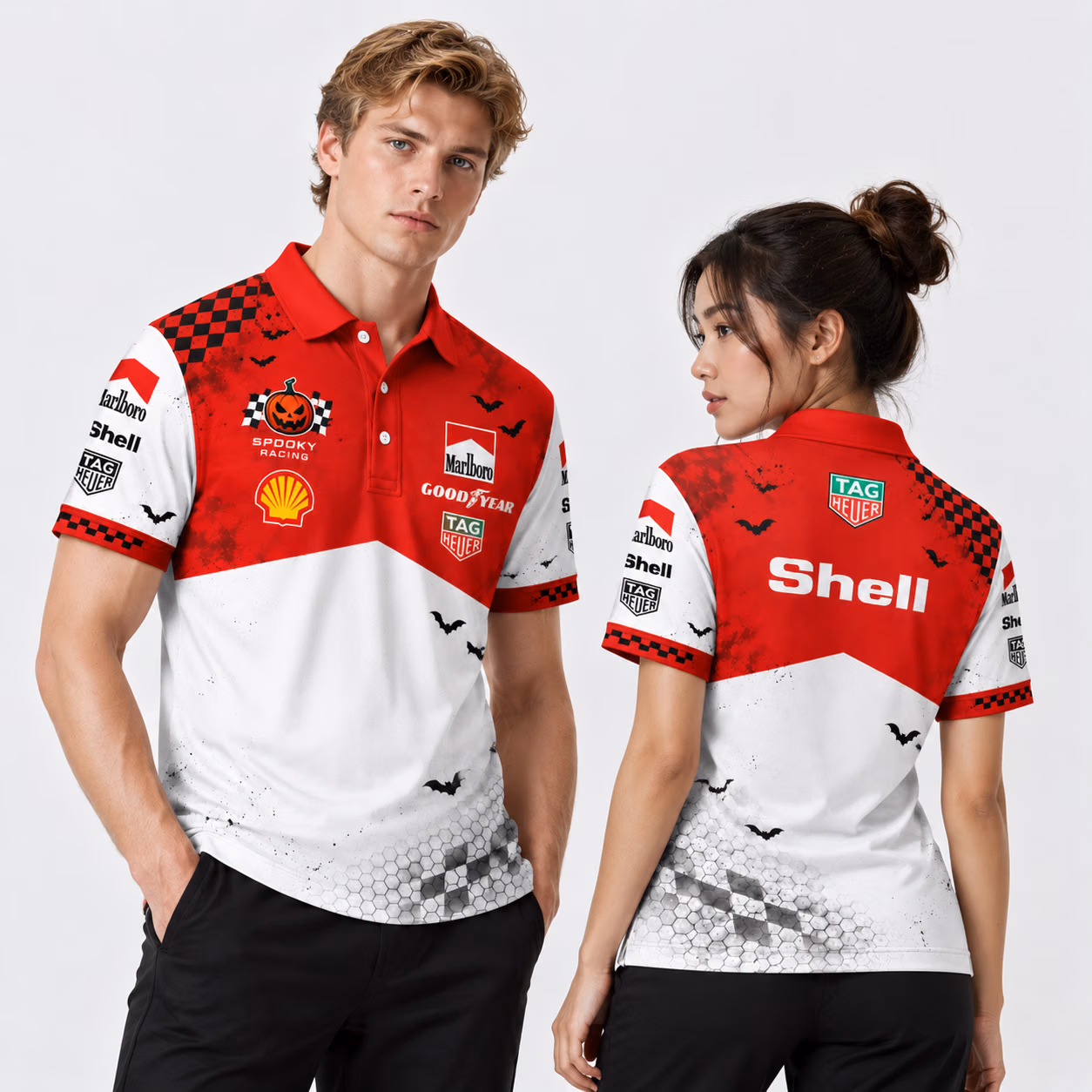 McLaren Honda MP4-4 1988 Racing Halloween Polo Shirt – Ayrton Senna Inspired Motorsport