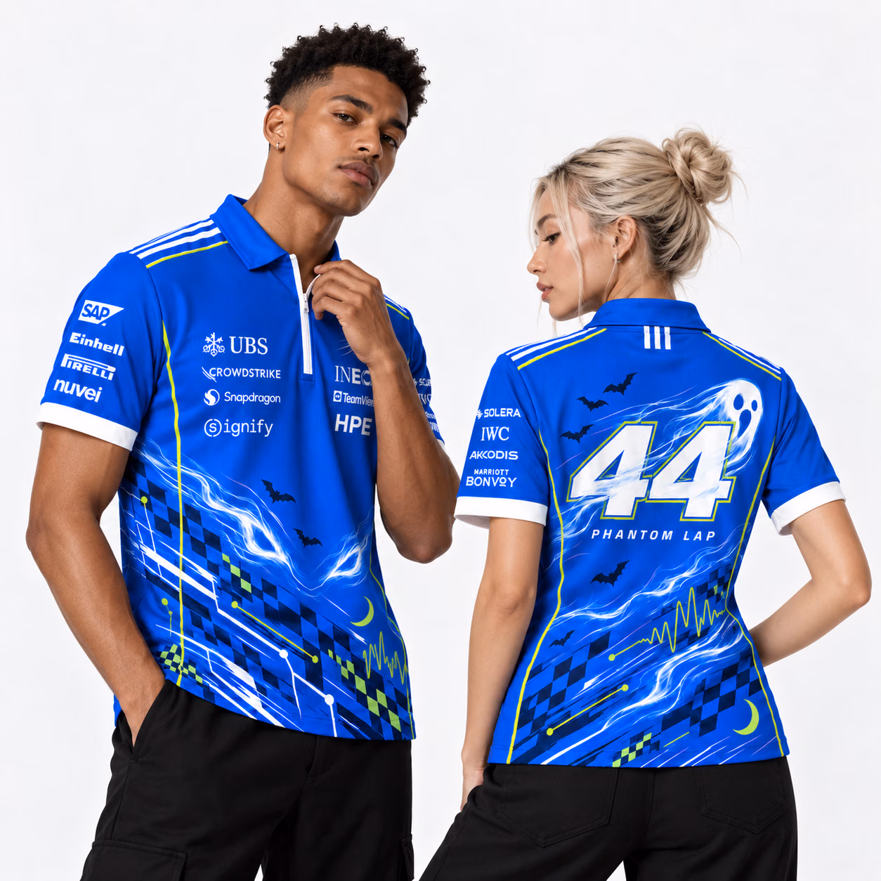 Mer team 2026 Blue Wonder Collection Quarter Zip Jersey