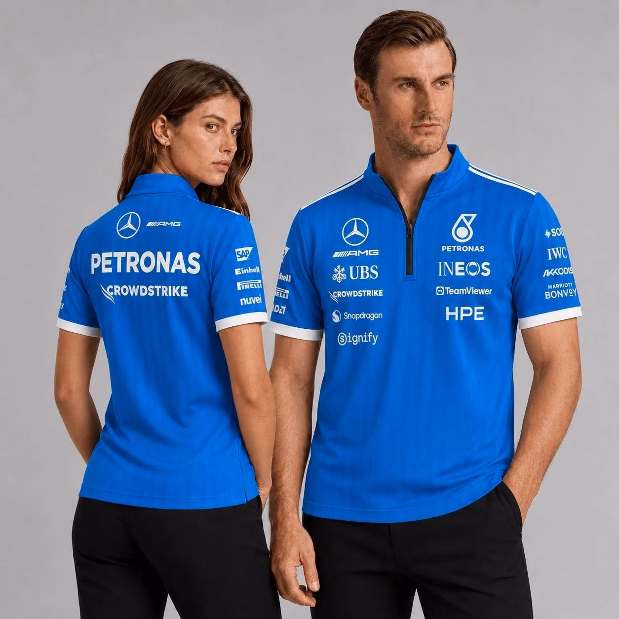 Mer team 2026 Blue Wonder Collection Quarter Zip Jersey