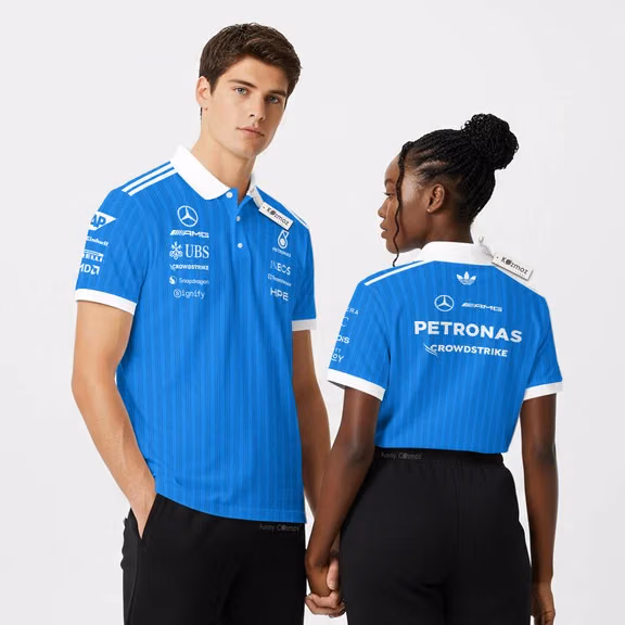 Mer Team 2026 Blue Wonder Driver Custom Polo Shirt - 3