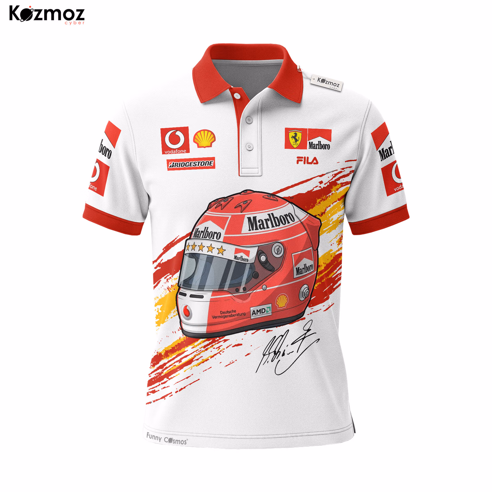 Alternative view of Schumi Helmet Polo Shirt 2004 - SF Racing Team