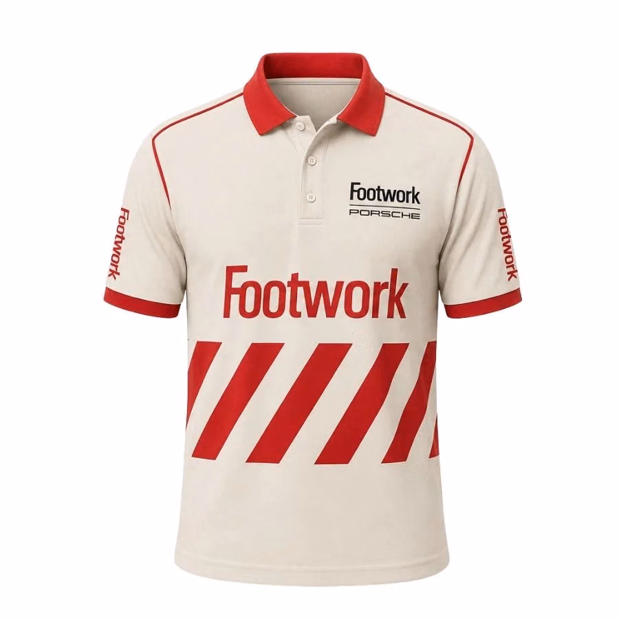 Alternative view of Michele Alboreto 1991 Race Worn Footwork Legend Driver Custom Polo Shirt