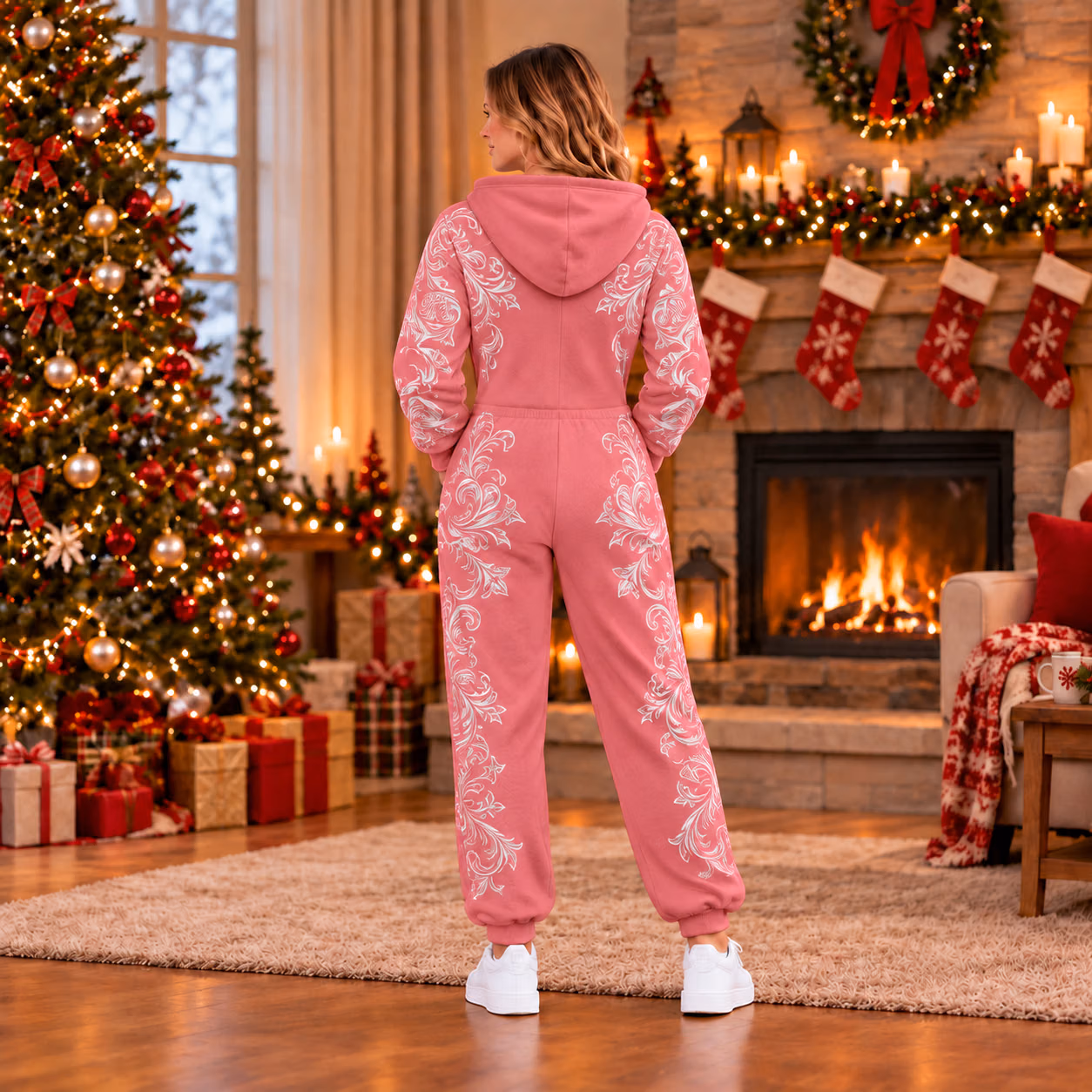 Alternative view of Monster Racing Pink edition Custom Racing Onesies Pajamas