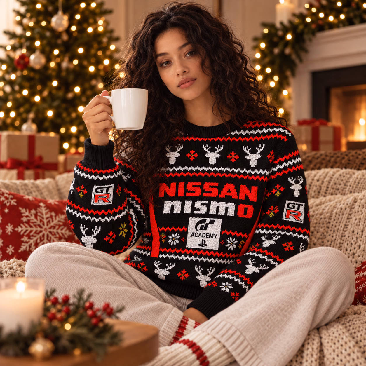 Alternative view of Nisan Nissmo Custom Racing Ugly Christmas