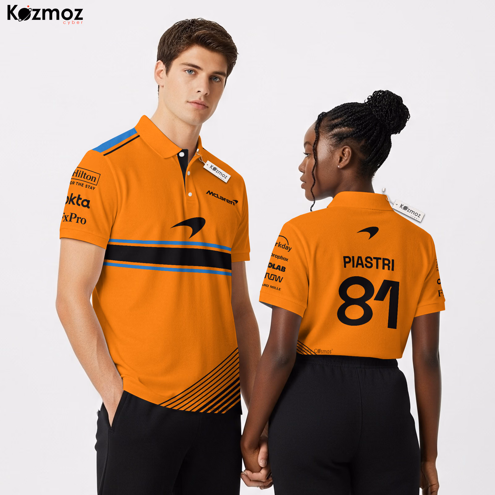 Oscar Piastri Racing Polo Shirt McLaren Polo Team