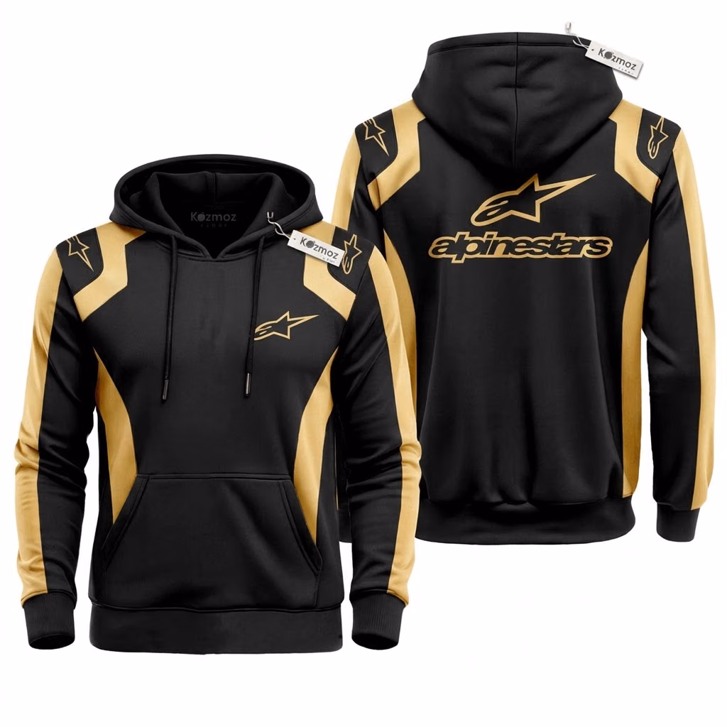 Alternative view of Porsch Racing Hoodie Suit Black Yellow Collection