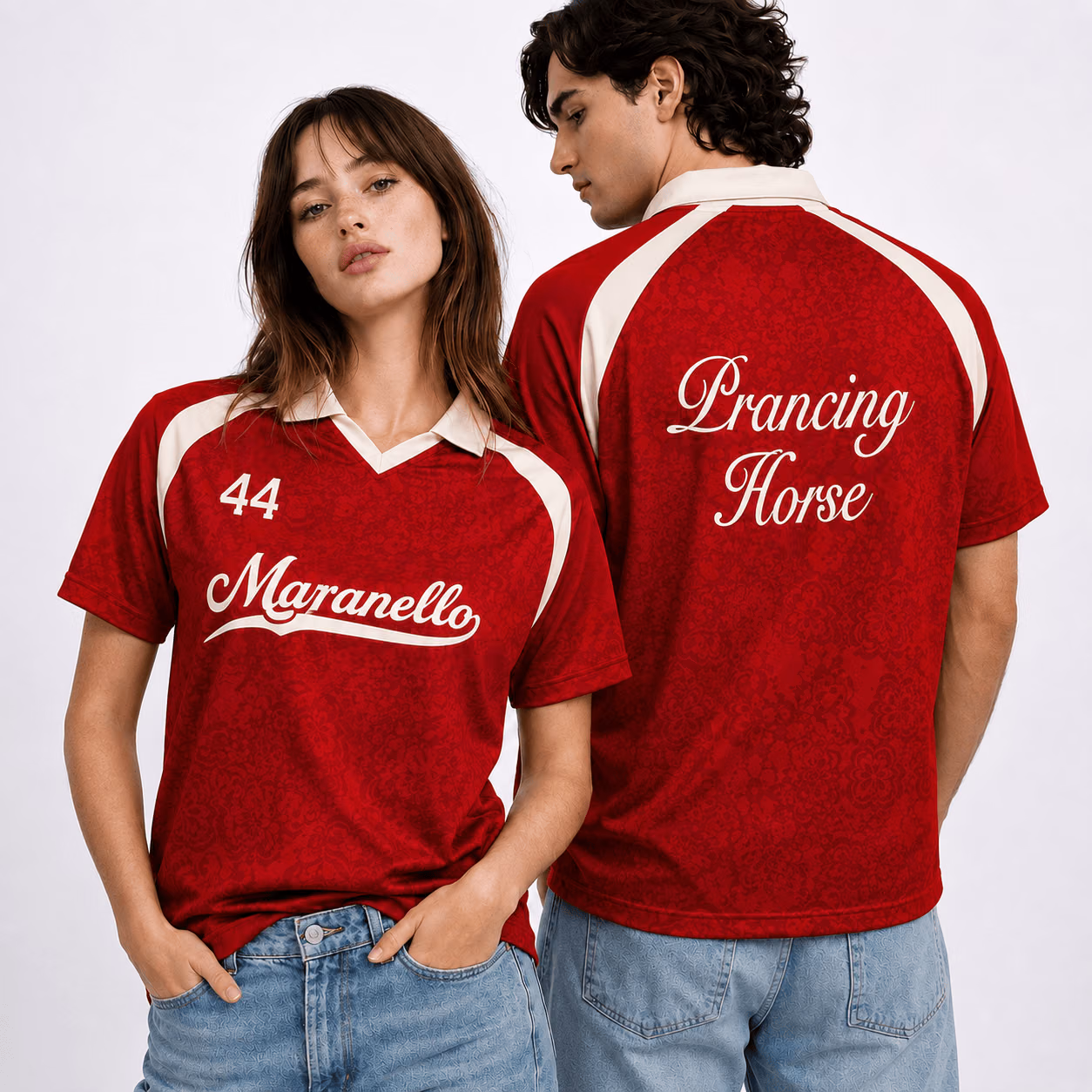 Alternative view of Prancing Horse SF Singapore Edition Racing V-Neck Polo