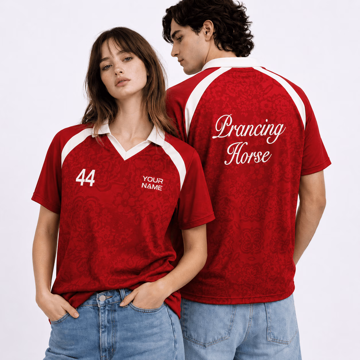 Prancing Horse SF Singapore Edition Racing V-Neck Polo