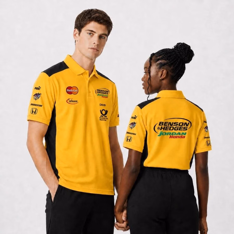 Rare Vintage Jordan Grand Prix 2001/2002 Era Custom Polo Shirt